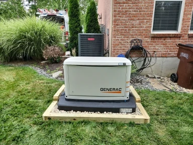 Generac whole-home standby generator installed by Lipps Electric for a homeowner in Greater Cincinnati.